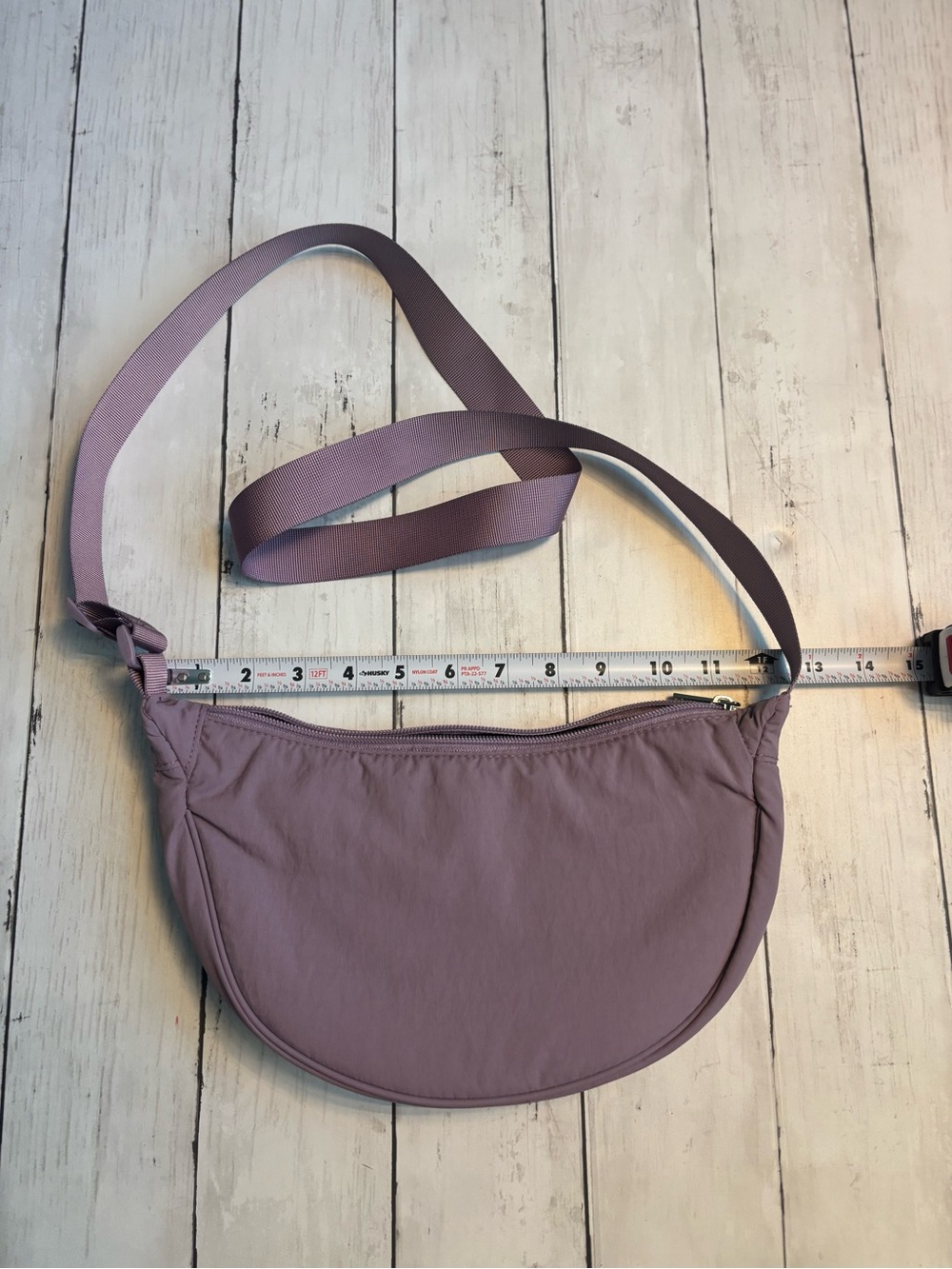 Lilac Half-Moon Fanny Pack Bag with Adjustable Strap